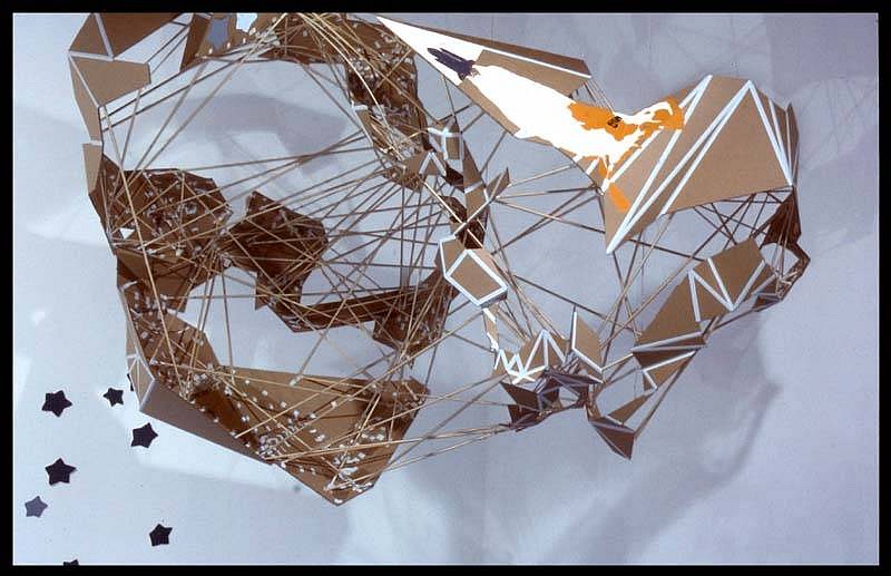 Will Walker
3 Orbits (Phobos)
cardboard, elmer's glue, paper, wood, 144 x 55 x 60 inches