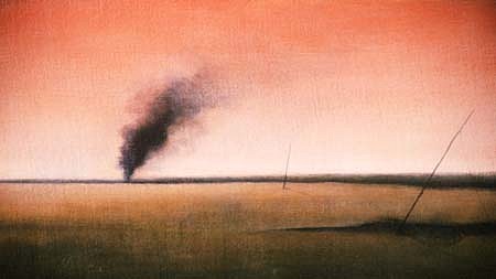 Peter Schroth
Lepic's Fire, 1990
oil on canvas, 11 x 16 1/2 inches