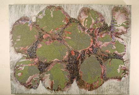Deirdre O&#039;Mahony
Untitled 6, 1995
acrylic, pigments, stone dust on canvas, 150 x 200 cm