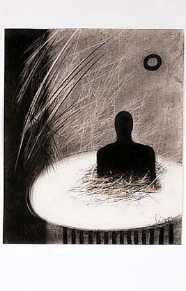 Pedro Pacheco
Lonely Place 2, 1999
charcoal on paper, 10 x 10 inches