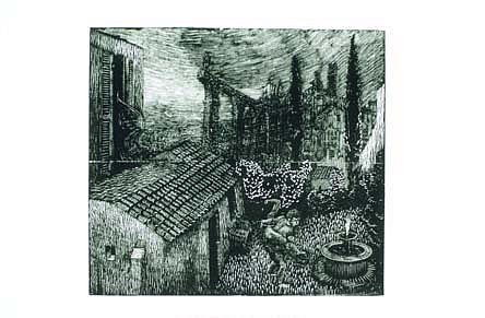John Jacobsmeyer
Abduction, 2000
wood engraving, 7 x 7 inches