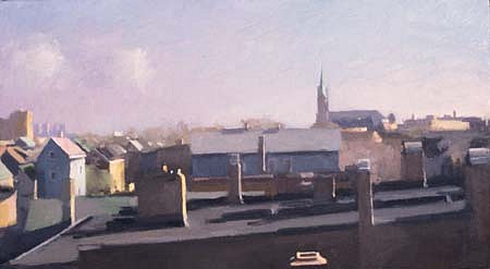 Diana Horowitz
Chicago Roofs, 1988
oil on canvas, 10 x 18 inches