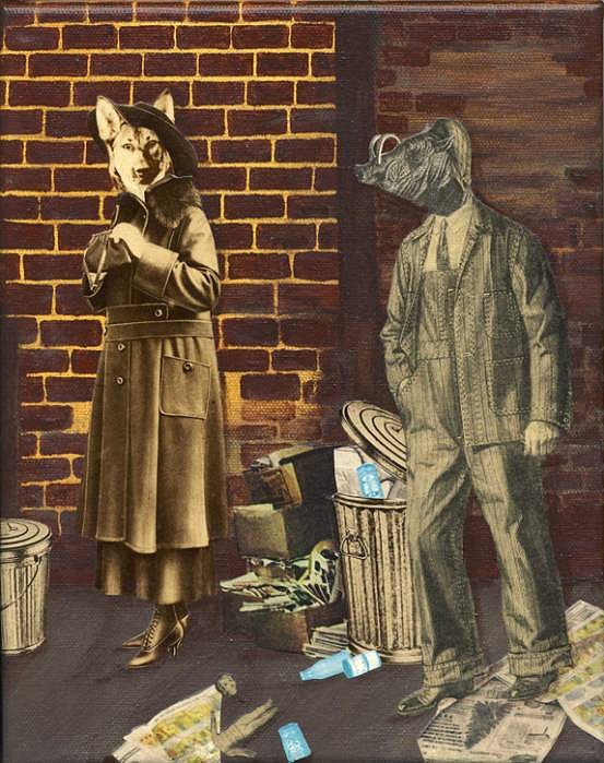 Cathy Horner
Alley Way, 2008
collage, 8 x 10 inches