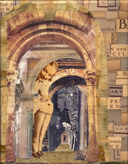 Cathy Horner
The Tourist, 2007
collage, 8 x 10 inches