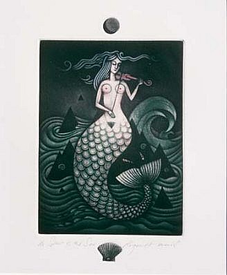 Roger Harris
Spirit of the Sea, 1996
mezzotint, 7 3/4 x 5 1/2 inches