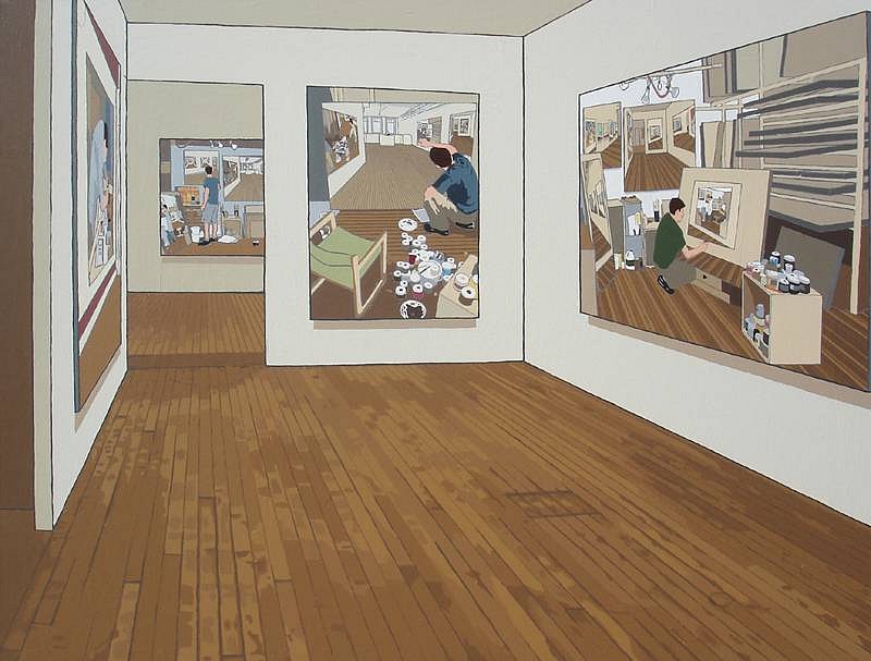 Philip Delisle
A Painting of an Exhibition, 2007
acrylic on canvas, 45 x 59 inches
