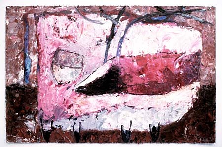 Valentina DuBasky
Magenta and Sienna Stag, 1983
oil on paper, 38 x 50 inches