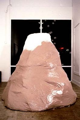 Michael Coughlan
Self Portrait as a Small Volcano, 1994
paper mache, buble machine, 66 x 75 x 80 inches