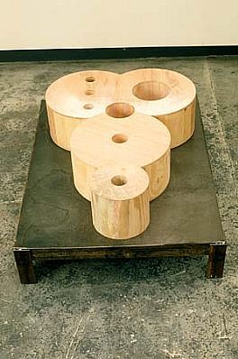 Polly Apfelbaum
The Mickey Mocker, 1988
wood, steel base, 12 x 24 x 32 inches