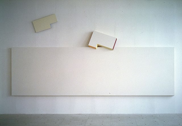 Alice Schorbach
No Title, (Composition No. 9), 2003
egg tempera on polyester canvas on wood panel, 243 x 486 x 18 cm