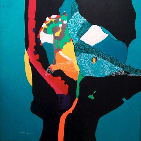 Reem Hassan
Face, 2012
acrylic colors, 100 x 100 cm
