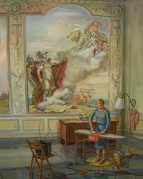 M. Louise Stanley
Falling on Hard Times, 2007
acrylic on canvas, 60 x 45 in.