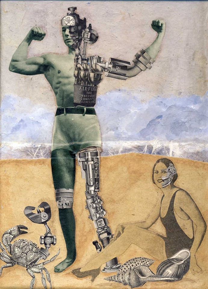 Cathy Horner
Android Beach, 2011
collage on canvas, 9 x 12 in.