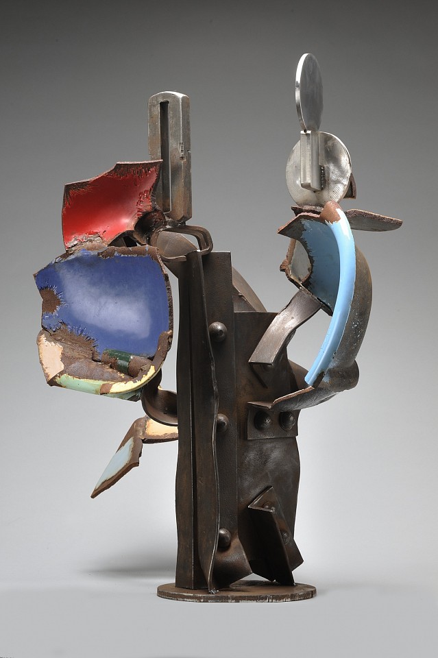 Robert Hudson
Rivet, 2012
steel, stainless steel, shards of cast iron and enamel, 37 x 29 x 26 in.