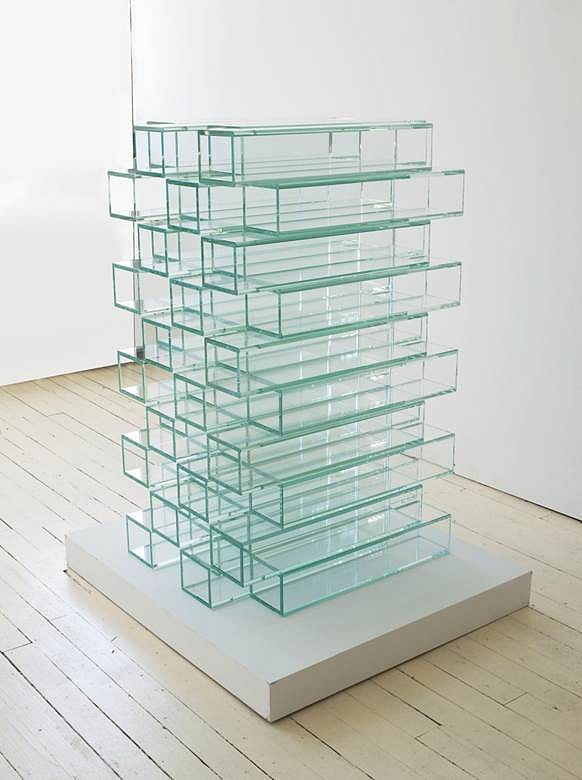 Corban Walker
Untitled (10 x 4 Miter), 2009
Low iron glass, 120 x 58 x 72 cm
