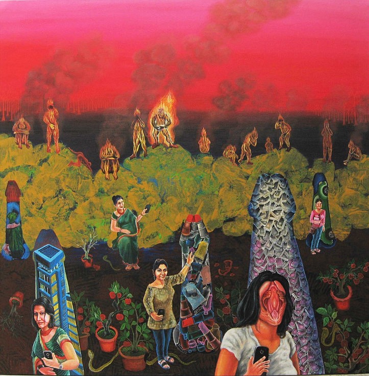Mithun Dasgupta
After Expulsion from Paradise, 2018
acrylic on canvas, 30 x 30 in.
