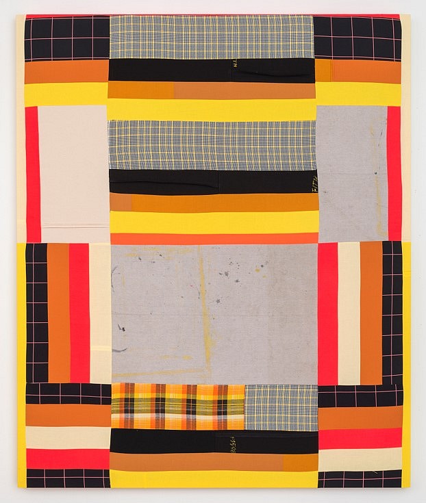 Paolo Arao
Divisoria, 2020
sewn acrylic on canvas, cotton, denim, felt, and hand-woven fibers, 54 x 45 x 1.5 inches each