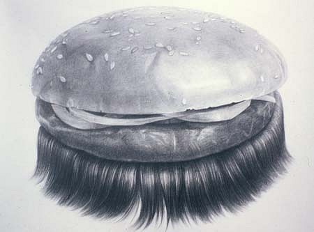 Hong Zhang
Hamburger, 2004
graphite on paper, 18 x 360 inches