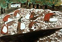 Mary Whitfield, Picking Cotton
1990, watercolor, acrylic on canvas board