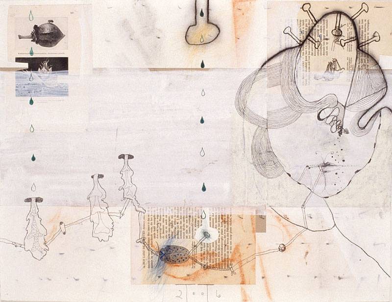 Terry Thompson
Secret, 2006
mixed media on paper, 50 x 66 cm