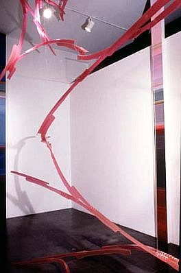 John Toth
Working in Brooklyn: Installations, 1990
plexiglass, acrylic on canvas, Sculpture: 16 x 12 x 10'4-paintings: 16 x 1'