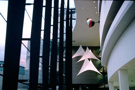 John Toth
Convergence, 1998 - 2001
synthetic fabric, stainless steel cable, 120 x 360 x 360 inches