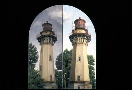 Annamarie Trombetta
Lighthouse Diptych, 2001
oil, 24 x 30 inches
Hinged Sculpture