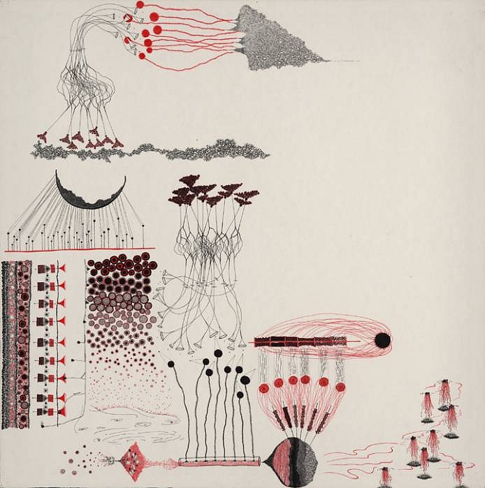 Jen Urso
Disaster Study 2, 2008
ink on paper, 36 x 36 inches