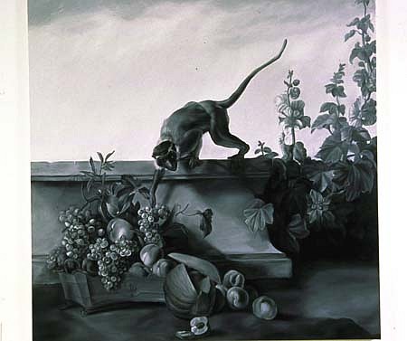 Shelley Reed
Stealing Grapes (after Snyders), 2005
oil on canvas, 72 x 72 inches
