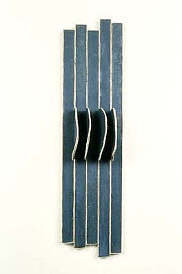 Stephen Riedell
Blue Nile, 1997
oil, beeswax, canvas, wood, 16 x 4 x 3 inches
