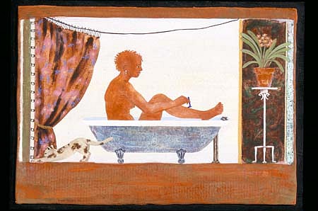 Phyllis Palmer
Leg Care, 2002
fresco and secco on plaster, 11 x 20 inches