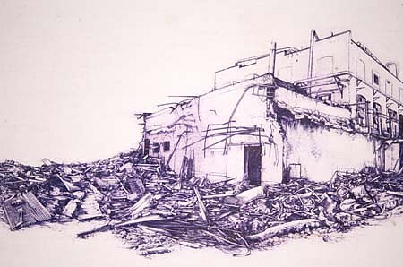 Benjamin Polsky
Ink Plant, 2000
mixed media on rag paper, 24 x 60 inches
