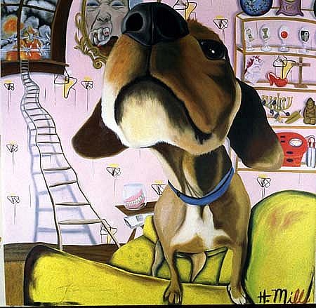 Heidi Pitre
Good Dog, Bad Dog, 2004
oil on canvas, 60 x 60 inches
