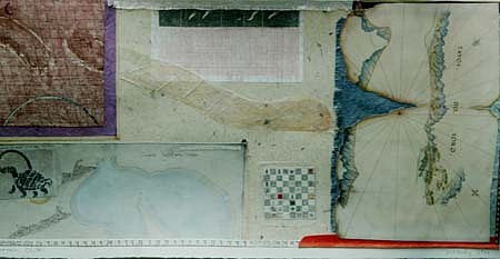 Graham Moody
Tectonic Shift, 1988
collage, mixed media, 13 x 28 inches