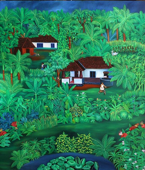 Murali Nagapuzha
Village Series, 2004
oil on canvas, 6 x 5 feet