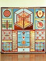 Paul Laffoley, The Orgone Motor
1972-75, oil, acrylic, and lettering on canvas