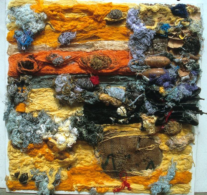 Wole Lagunju
Charms I, 2006
acrylic paints, mixed media with cotton threads on canvas, 36 x 36 inches