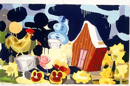 Judith Linhares
Thaw, 2000
gouache on paper, 31 x 51 inches