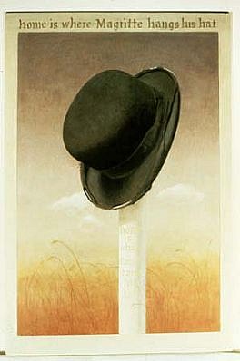 Catherine Koenig
Home is Where Magritte Hangs his Hat, 1978
egg tempera, 36 x 24 inches