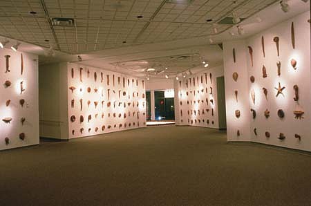 Sadashi Inuzuka
Nature of Things, 1995
fired and unfired clay, 6000 sq. feet, 600 pieces