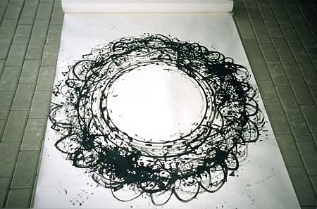 Jiří Janda
Over the Night - Fitness With Rings Cycle, 1999
india ink on paper, 150 x 160 cm