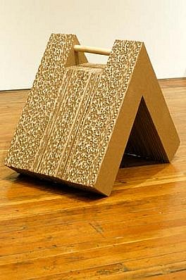 Jack Jeffrey
Untitled (Chock No. 6), 2003
cardboard, wood, 50 x 60 x 75 cm