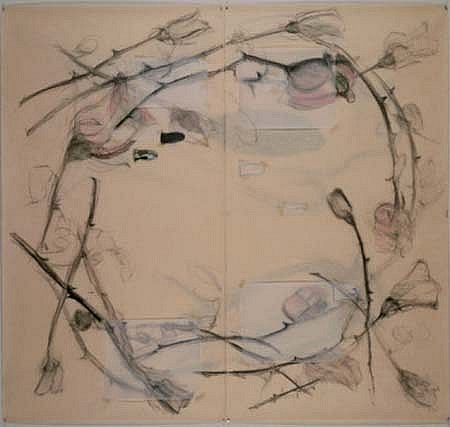Susan Harrington
Crown of Roses, 1995
mixed media on paper, 84 x 72 inches
