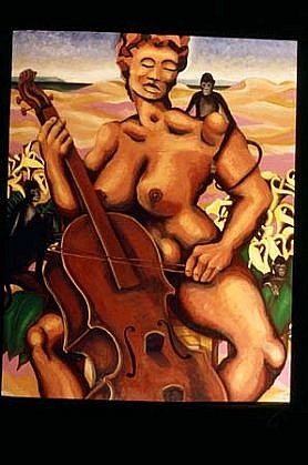 Laurence Gomez
The Cellist, 1992
oil on canvas, 72 x 58 inches