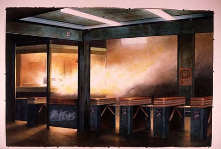 Matthew Daub
Token Judgement HT. 10:15, 1990
watercolor, 40 x 60 inches