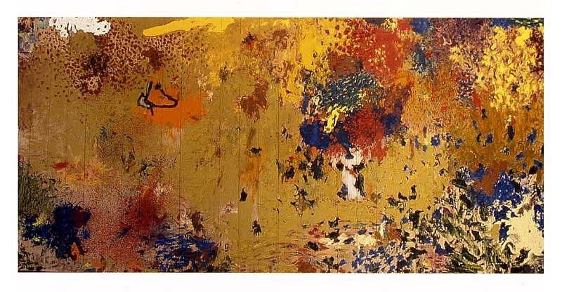 Anibal Delgado
Samarkanda 4, 2000
oil on wood, 48 7/8 x 106 1/4 inches