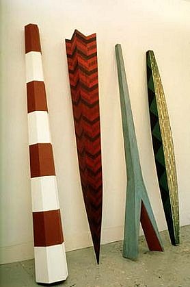 Hank De Ricco
Dialectic Materialism, 1987
wood, paint, 24 x 84 x 93 inches