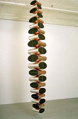 Hank De Ricco
Suspender, 1995
copper, aluminum, wood, paint, 134 x 16 x 16 inches