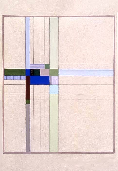 Susan Dopp
Yemaja, DE 28, 2005
gouache, graphite, mulberry paper, 16 1/4 x 14 1/2 inches