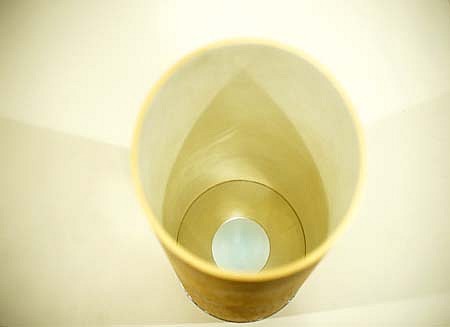 Jon D&#039;Orazio
Luminous Eye, 2002
polymer on wood, plastic, glass, 27 x 12 x 12 inches